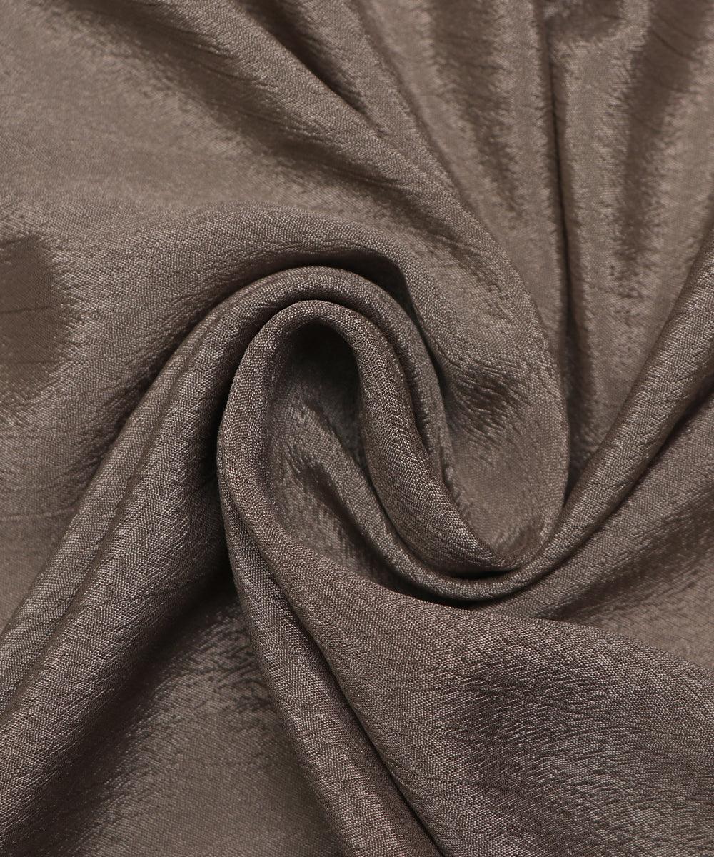 olive plain chinon silk fabric