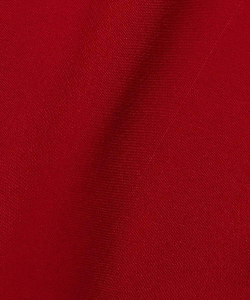 red plain crepe fabric 2