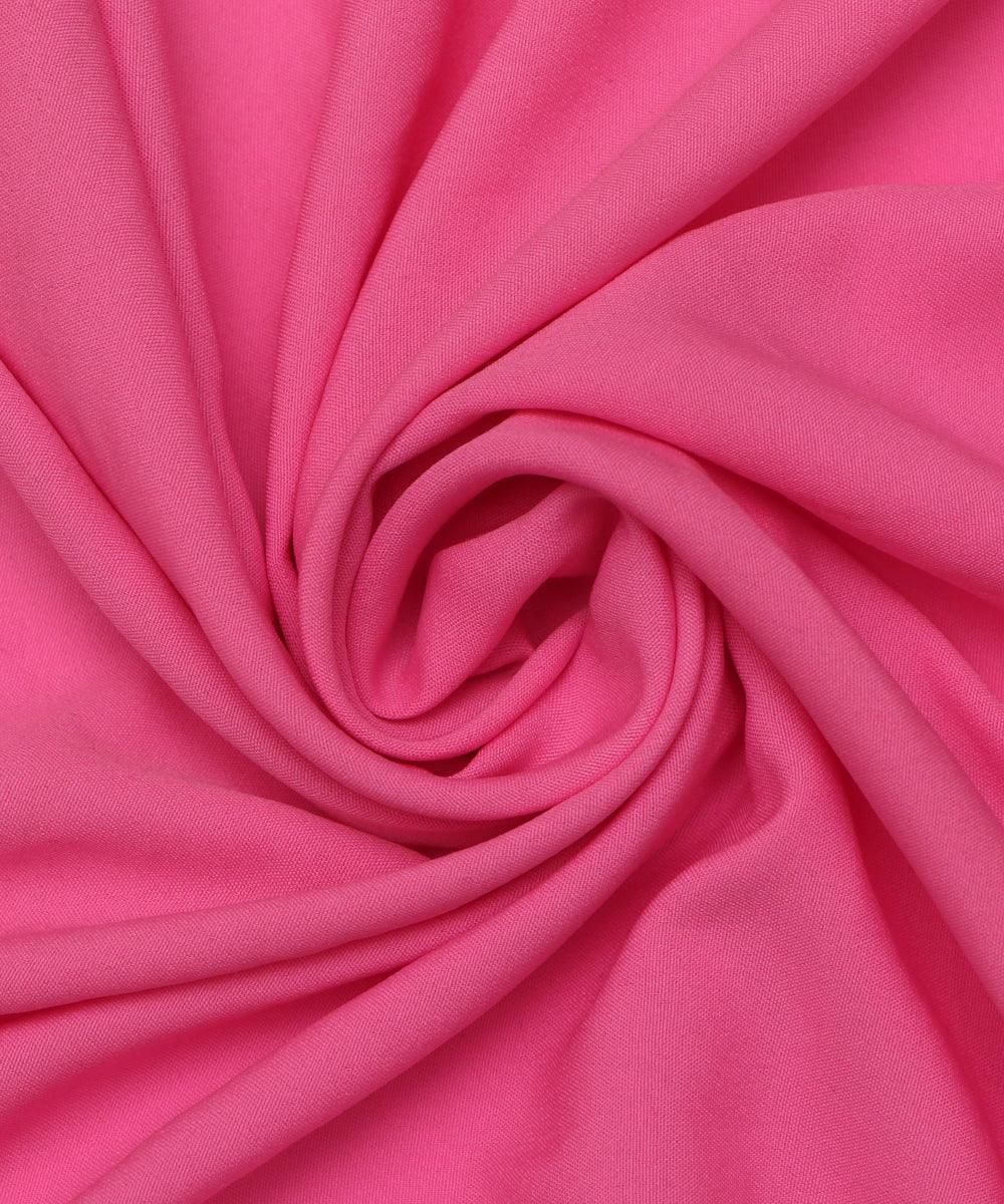 light pink plain crepe fabric 1