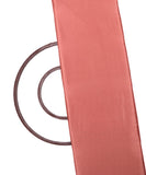 Rose Gold Colour Plain Chinon Silk Fabric
