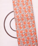 White Colour Floral Print Rayon Fabric