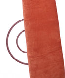 Rust Colour Plain Cotton Velvet Fabric