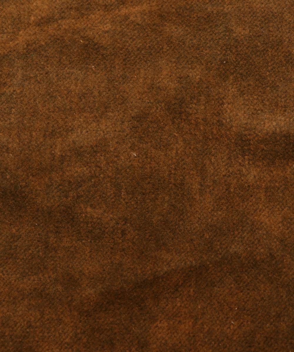 Mustard Colour two shade  Plain Cotton Velvet Fabric