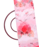 White Colour  Floral Print Organza Fabric