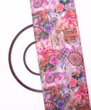 Pink Colour Floral Design Cotton Digital Print Fabric