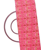 Pink Colour Floral Print Rayon Fabric