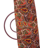 Multi Colour Paisley Print Digital Velvet Fabric