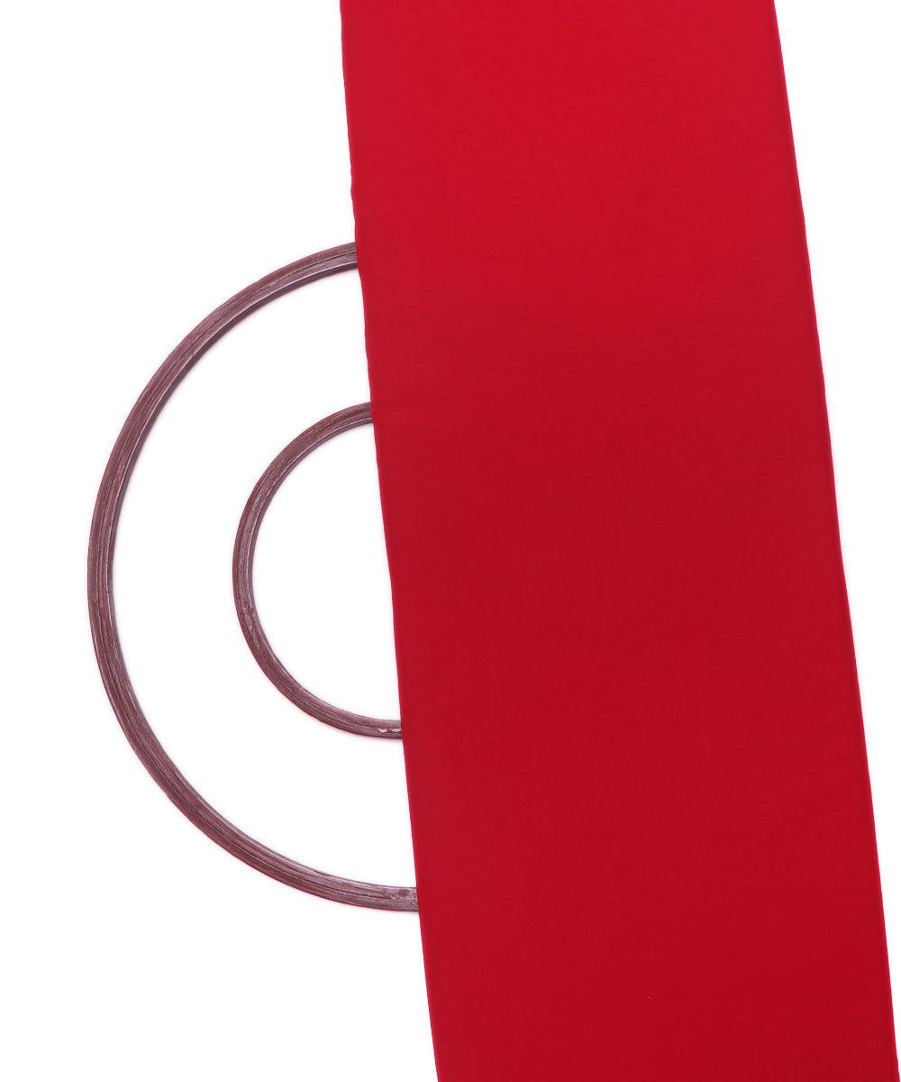 Maroon Colour Plain Georgette Fabric