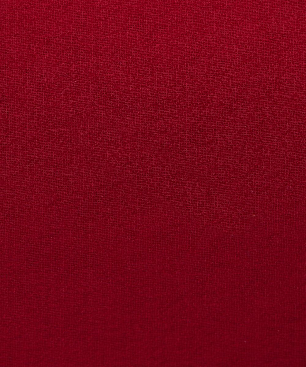 Maroon Colour Plain Georgette Fabric