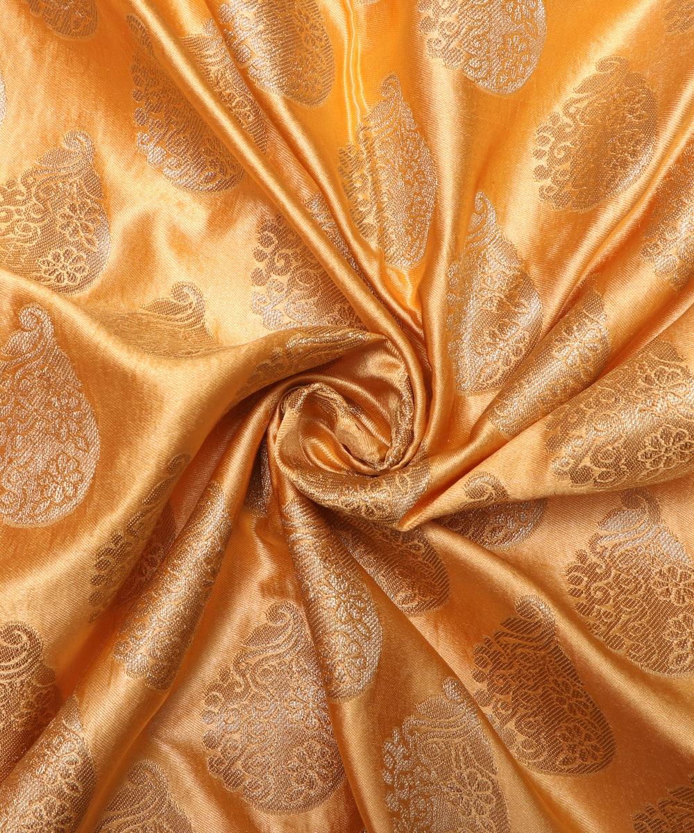 Beige color silk fabric