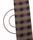 Black Colour Box Pattern Geometric Print Rayon Fabric