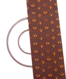 Black Brown Colour Two Tone Floral Print Rayon Fabric