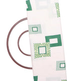 White Colour Abstract Print Rayon Fabric