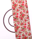 Off-White Colour Floral Print Chanderi Cotton Fabric