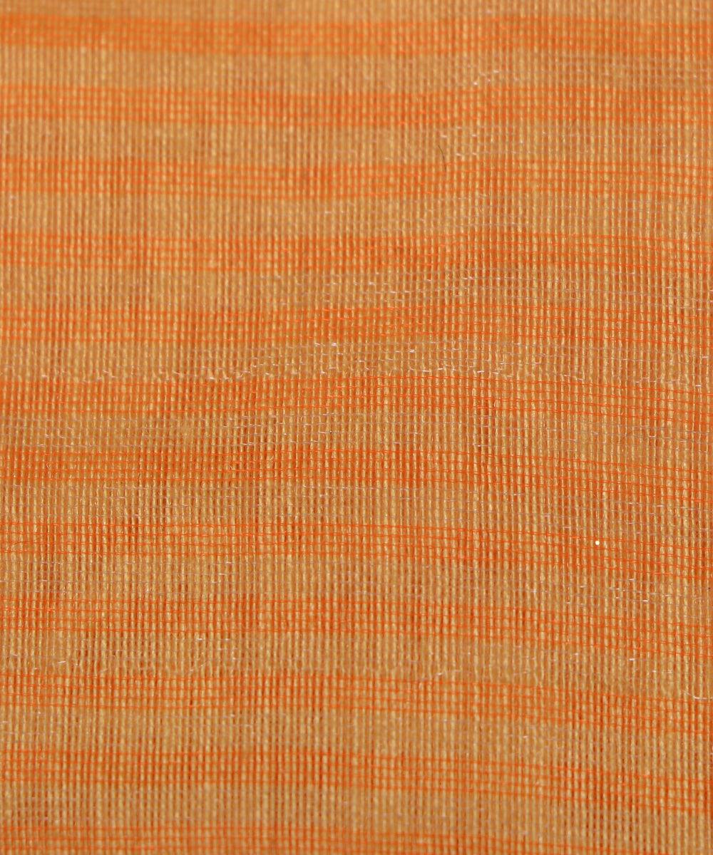 yellow polka pattern chanderi silk fabric