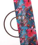 Blue Colour Floral Design Cotton Digital Print Fabric