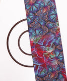 Blue Colour Abstract Print Cotton Digital Print Fabric