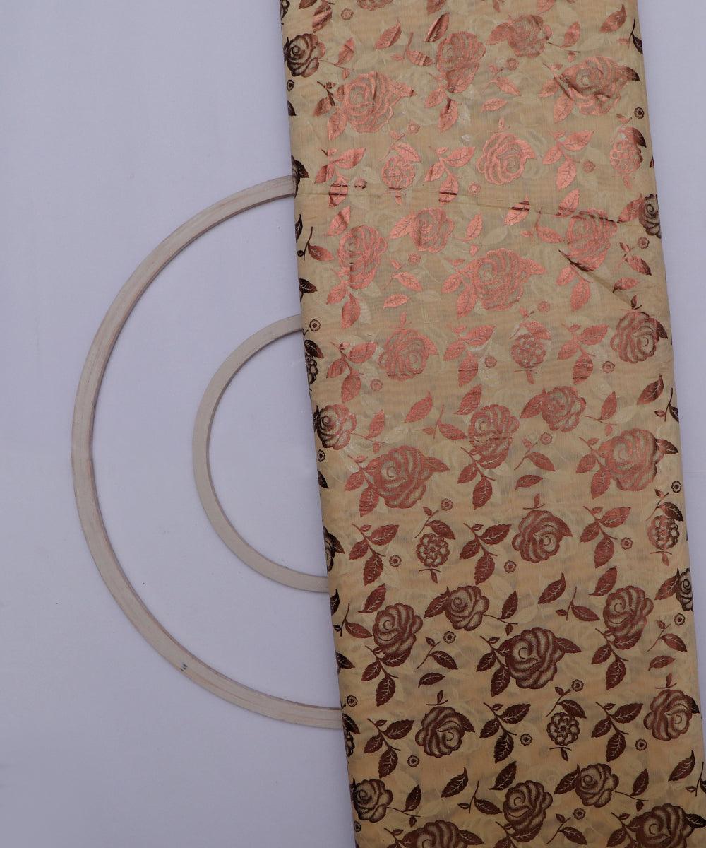 chanderi printed fabric