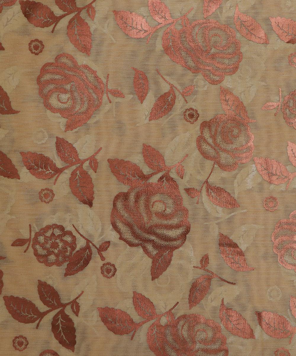 chanderi block print fabric