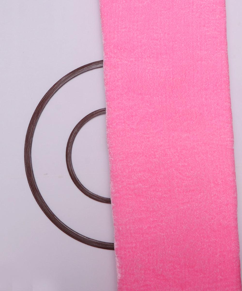 light pink plain velvet fabric 1