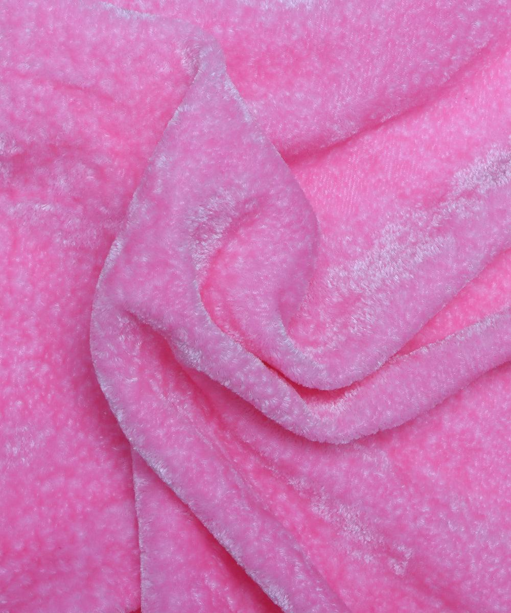 light pink plain velvet fabric 1