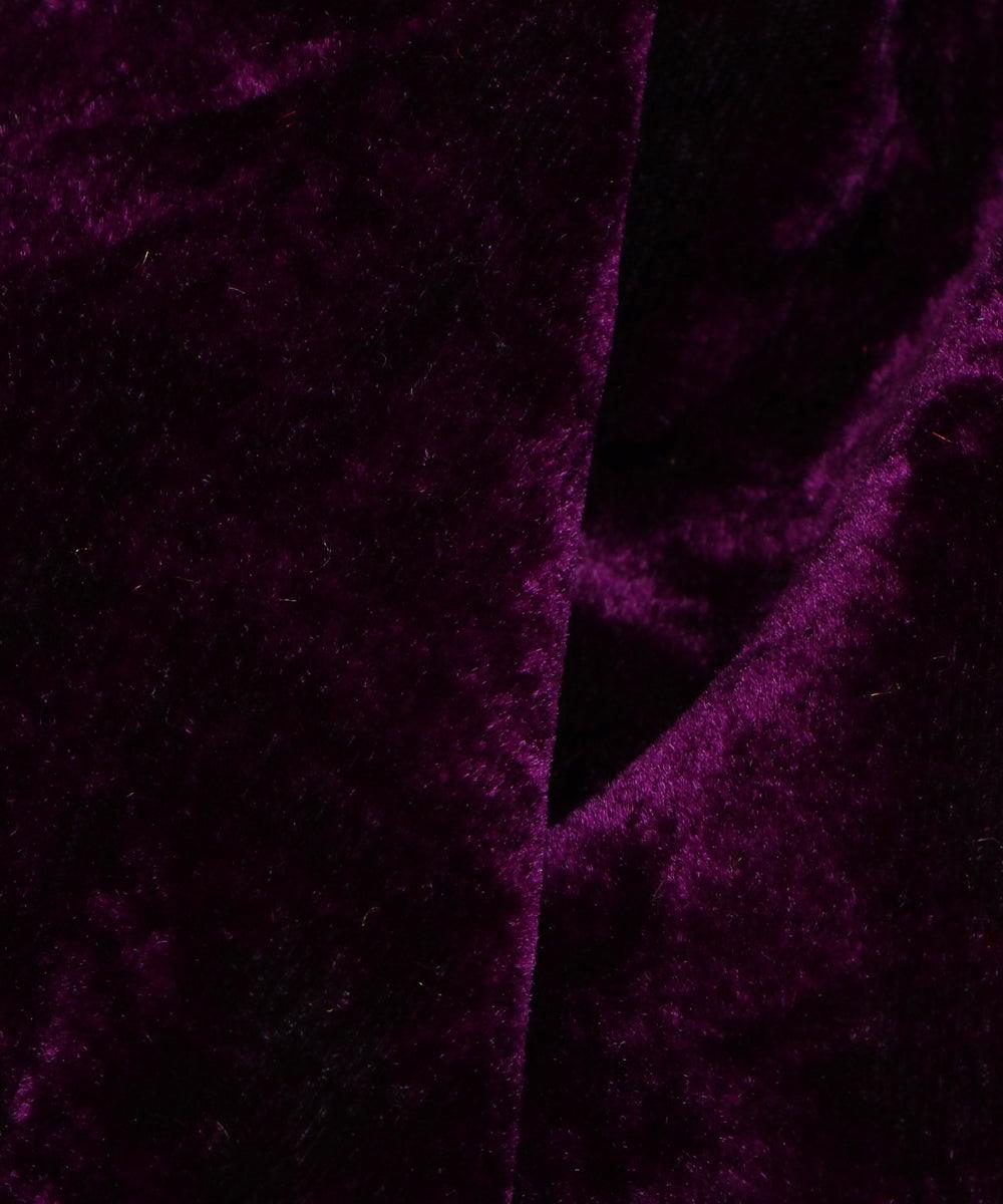 purple plain velevt fabric b106 5998