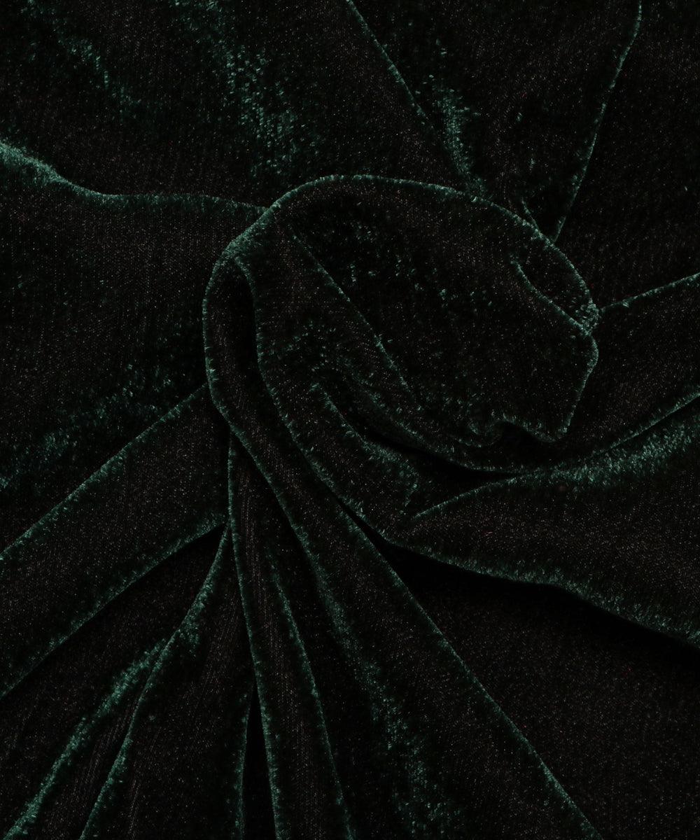 forest green plain velvet fabric b106 5999
