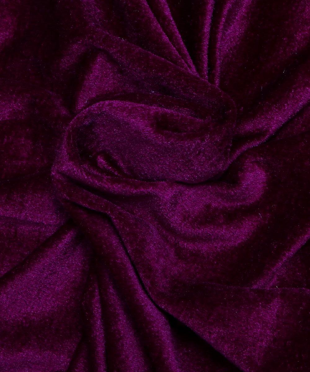 wine plain velvet fabric b106 6000