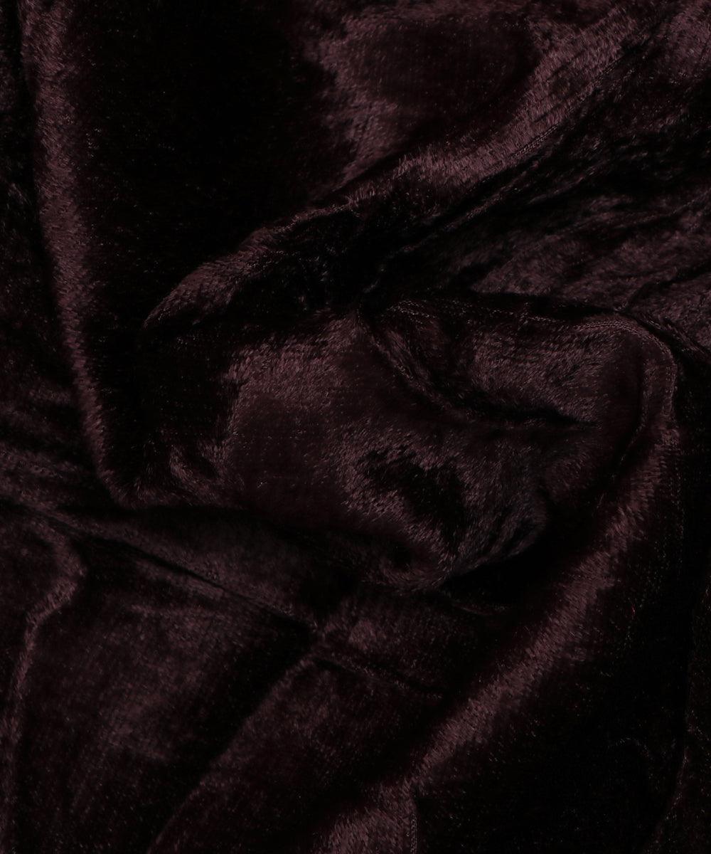 brown plain velvet fabric b106 6001
