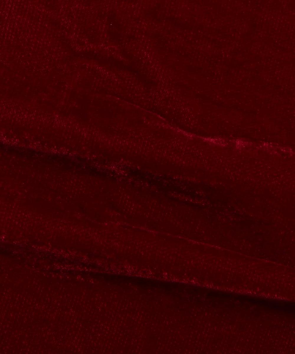maroon plain velvet fabric b106 6003