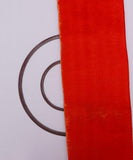 Orange Colour Plain Velvet Fabric