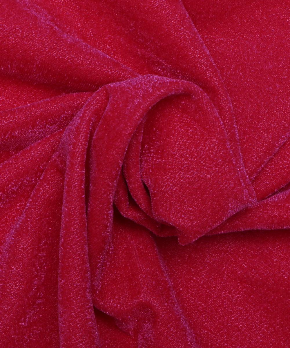 coral pink plain velvet fabric b106 6005