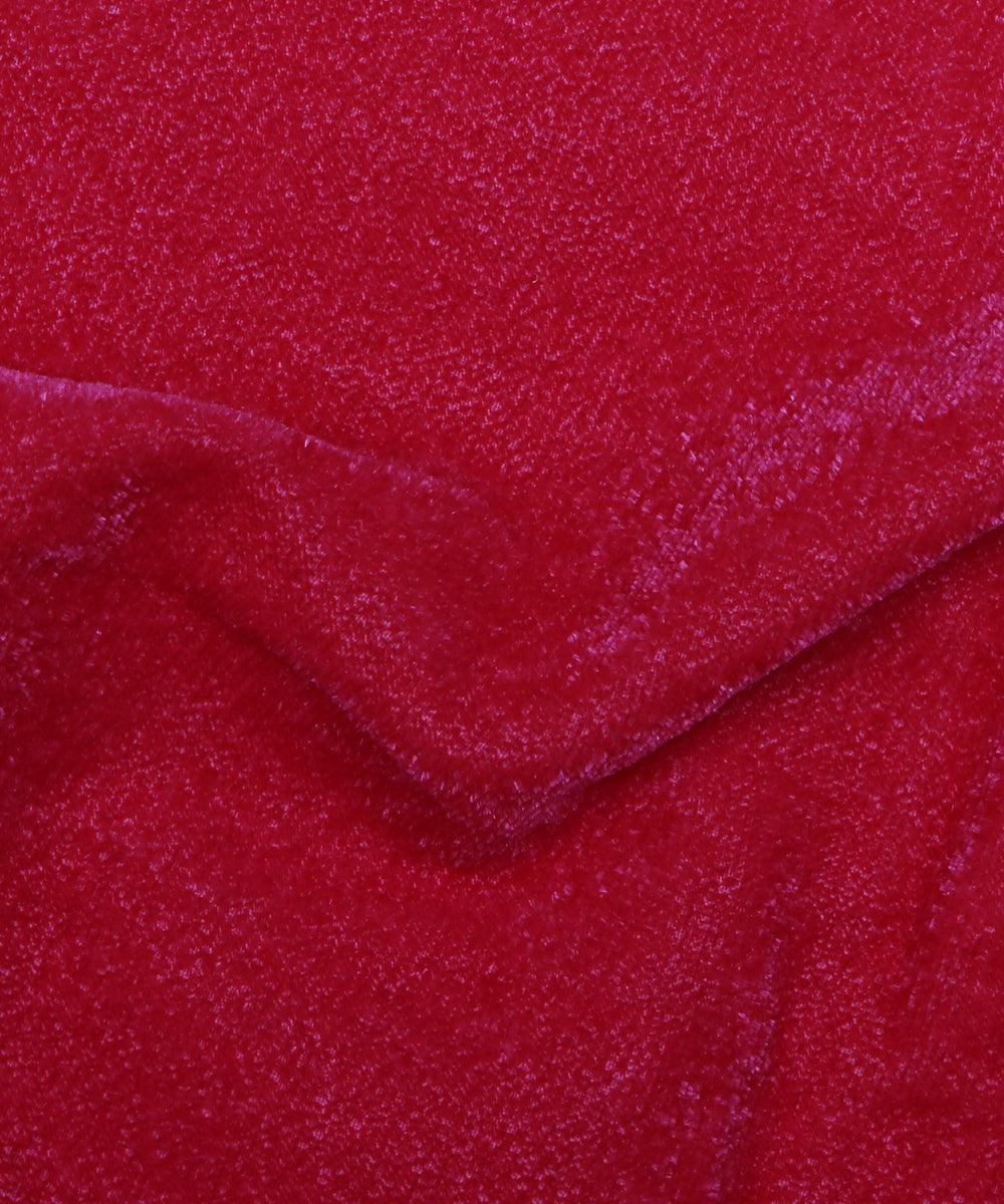 coral pink plain velvet fabric b106 6005
