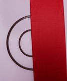 Red Colour Plain Glazed Jam Cotton Fabric