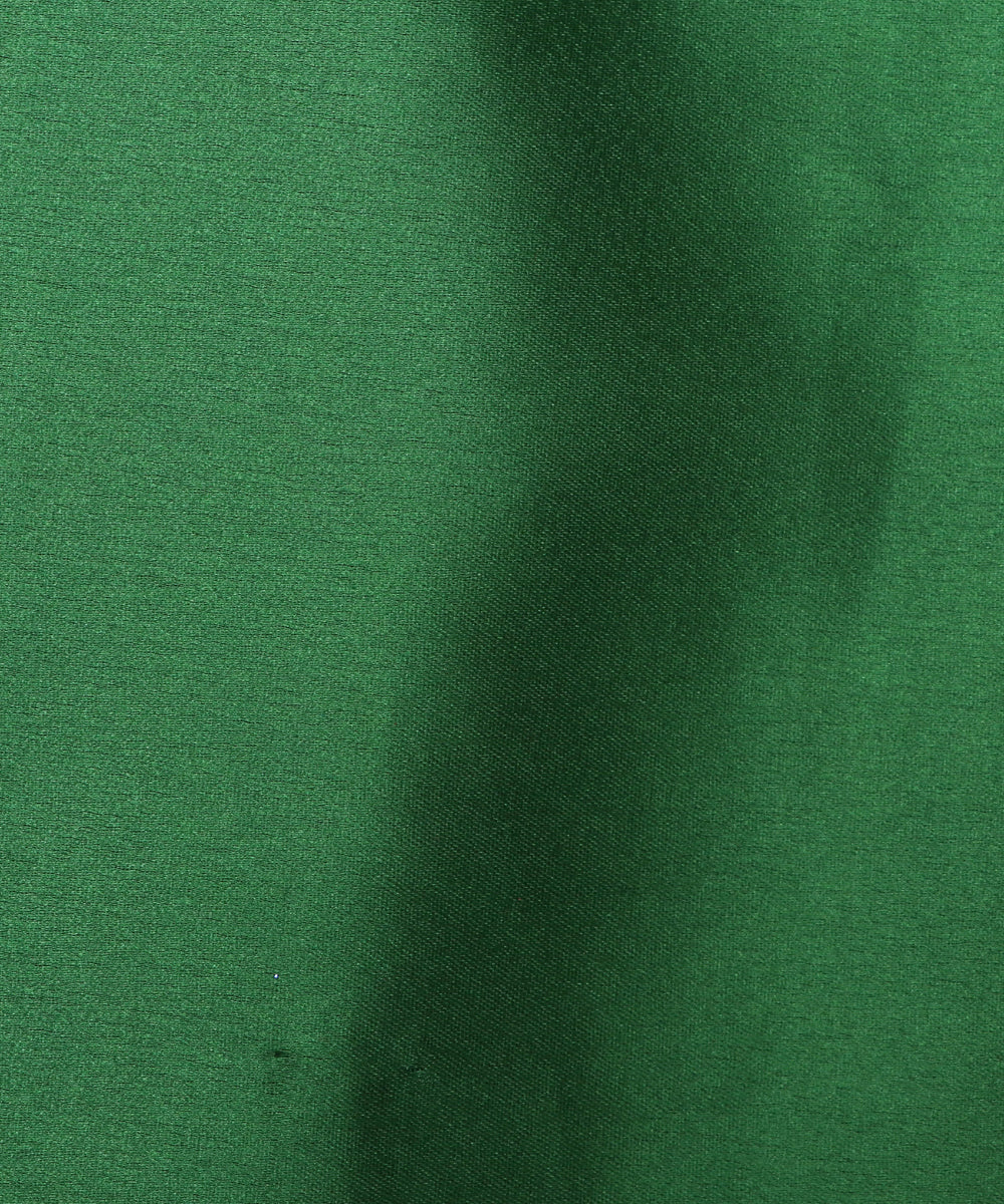 Forest Green Colour Plain Satin Fabric