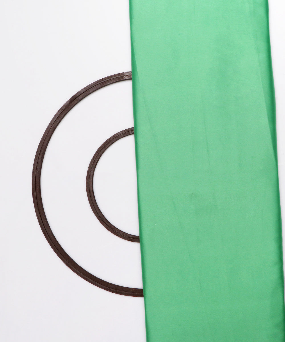 Light Green Colour Plain Satin Fabric