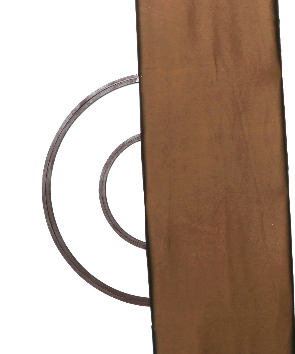 Brown Colour Plain Satin Fabric