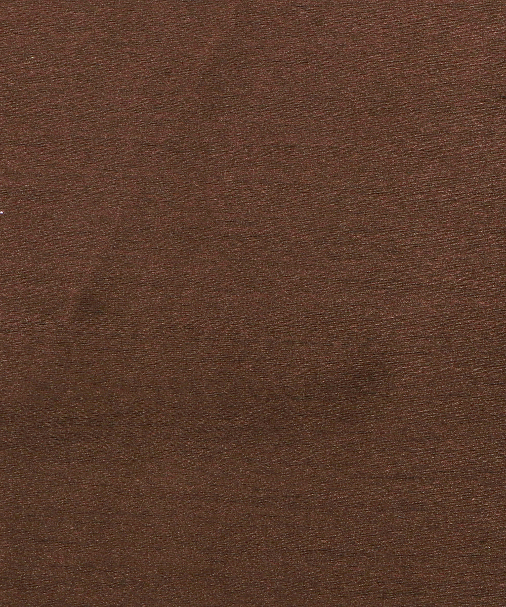 Brown Colour Plain Satin Fabric