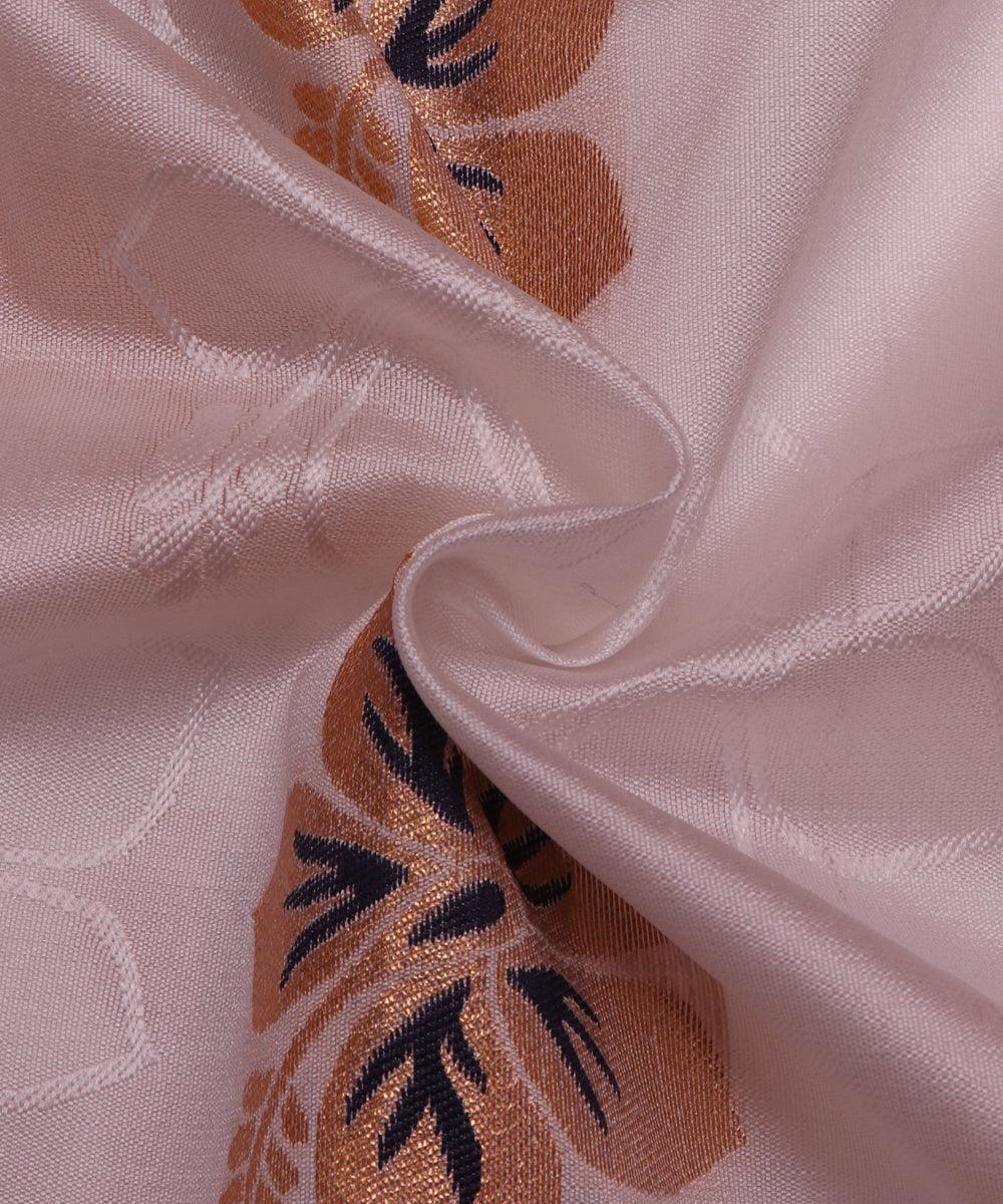 white and yellow floral pattern brocade jacquard fabric b146 5853