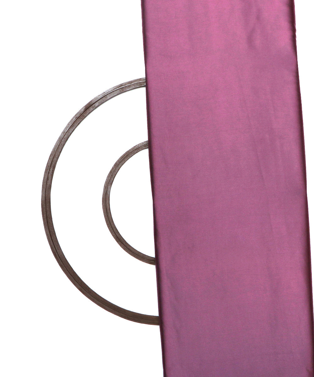 Light Wine Colour Plain Satin Fabric