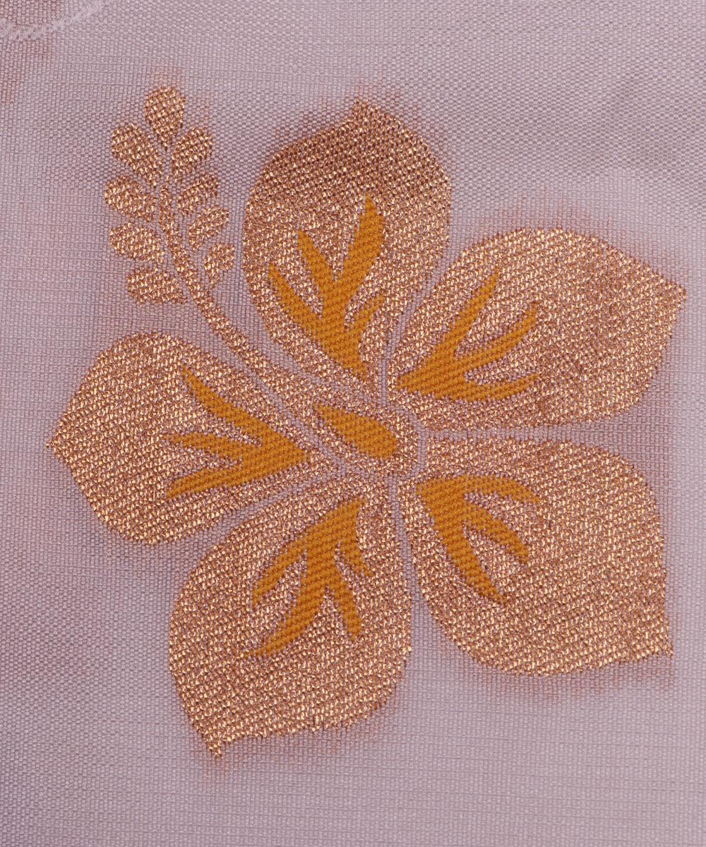 white and yellow floral pattern brocade jacquard fabric b146 5853