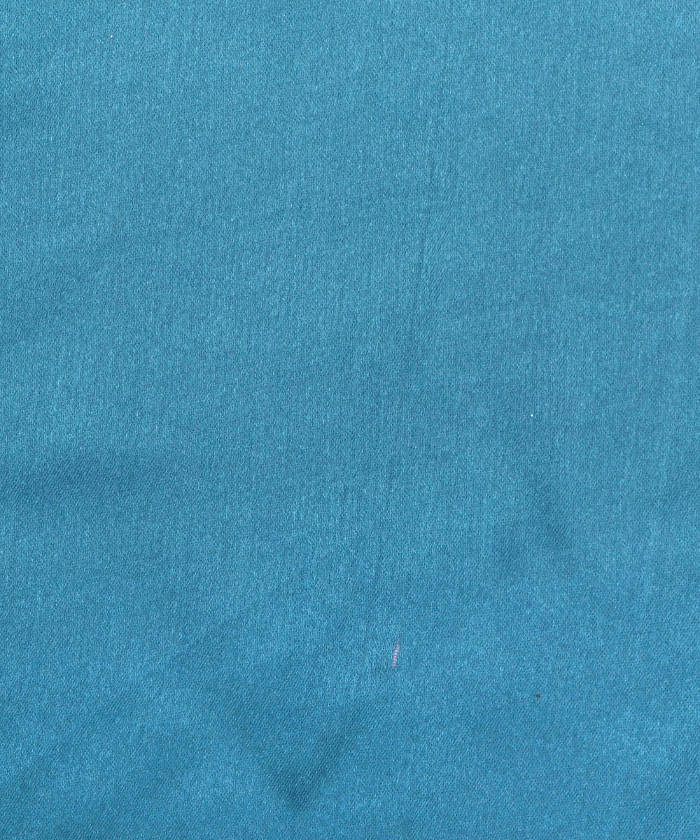 Blue Colour Plain Satin Fabric
