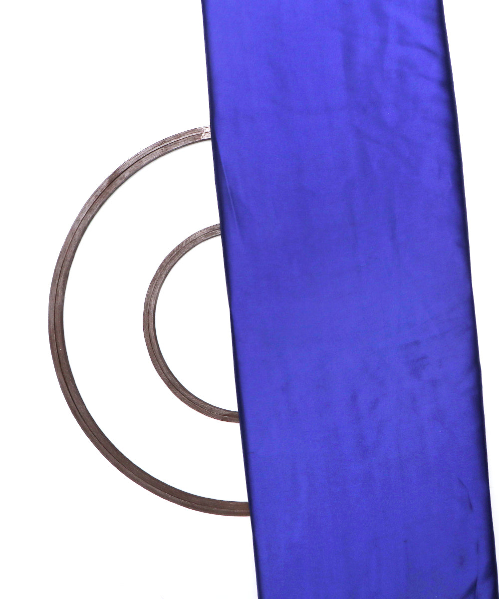 Royal Blue Colour Plain Satin Fabric