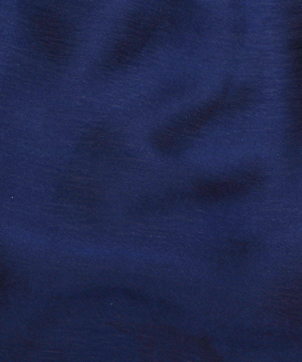 Navy Blue Colour Plain Satin Fabric