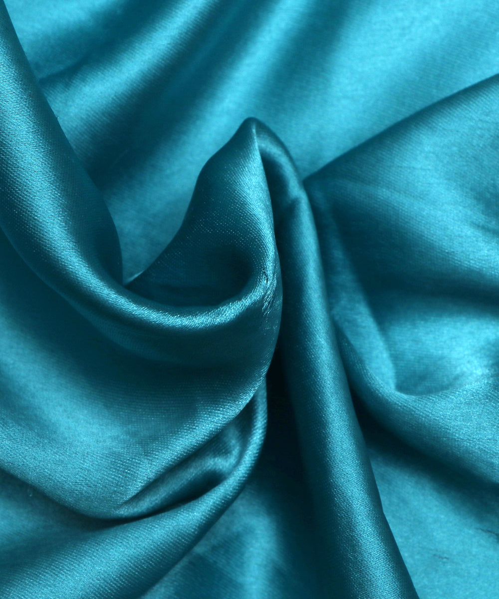 Light Blue Colour Plain Satin Fabric