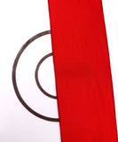Bright Red Colour Plain Satin Fabric