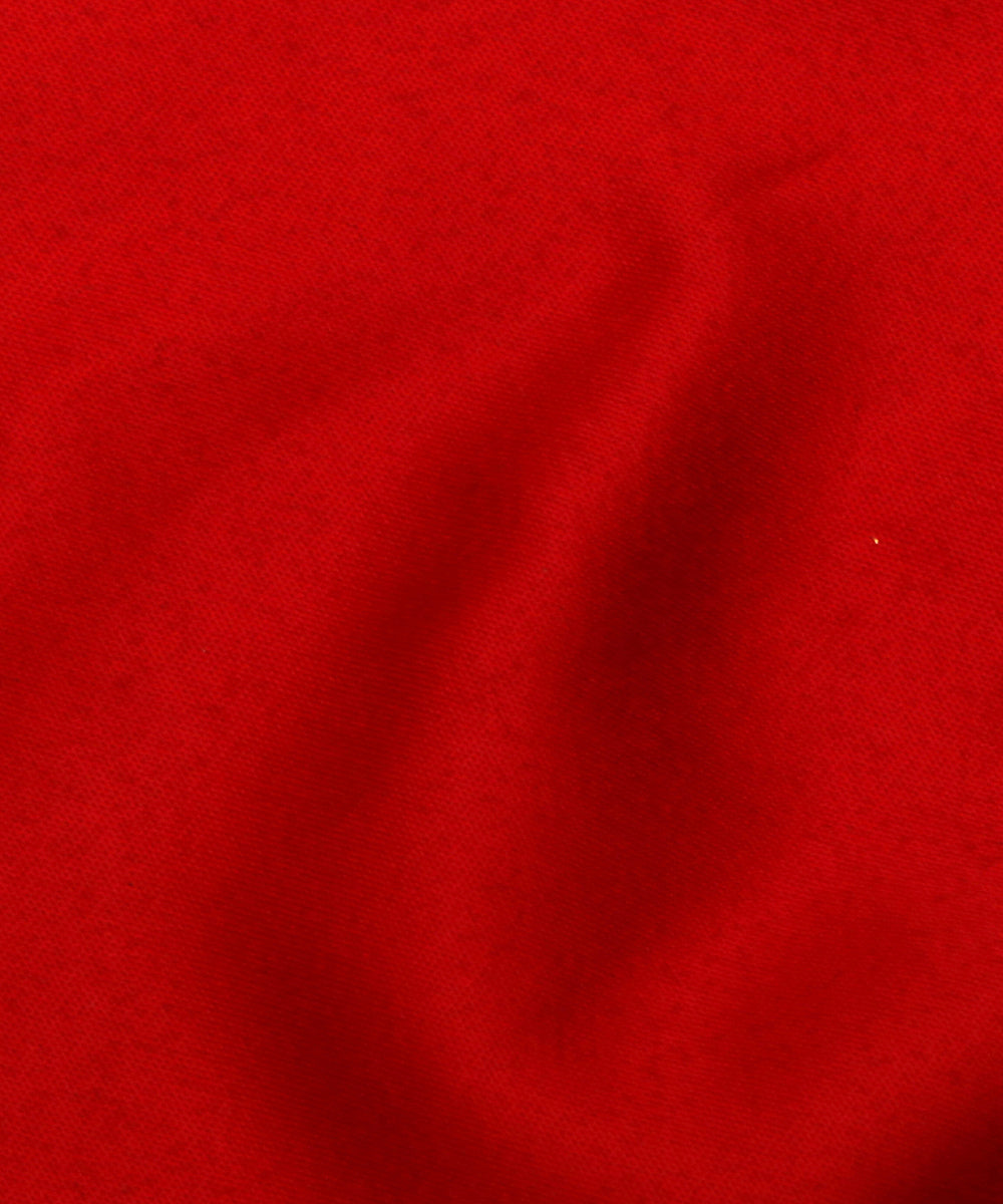 Bright Red Colour Plain Satin Fabric
