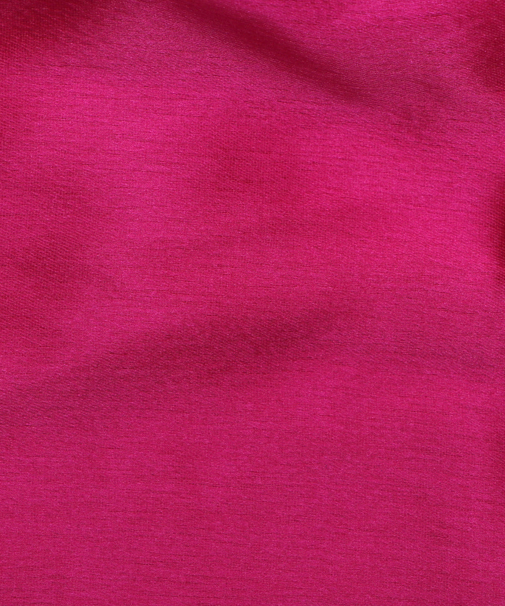 Fuschia Colour Plain Satin Fabric