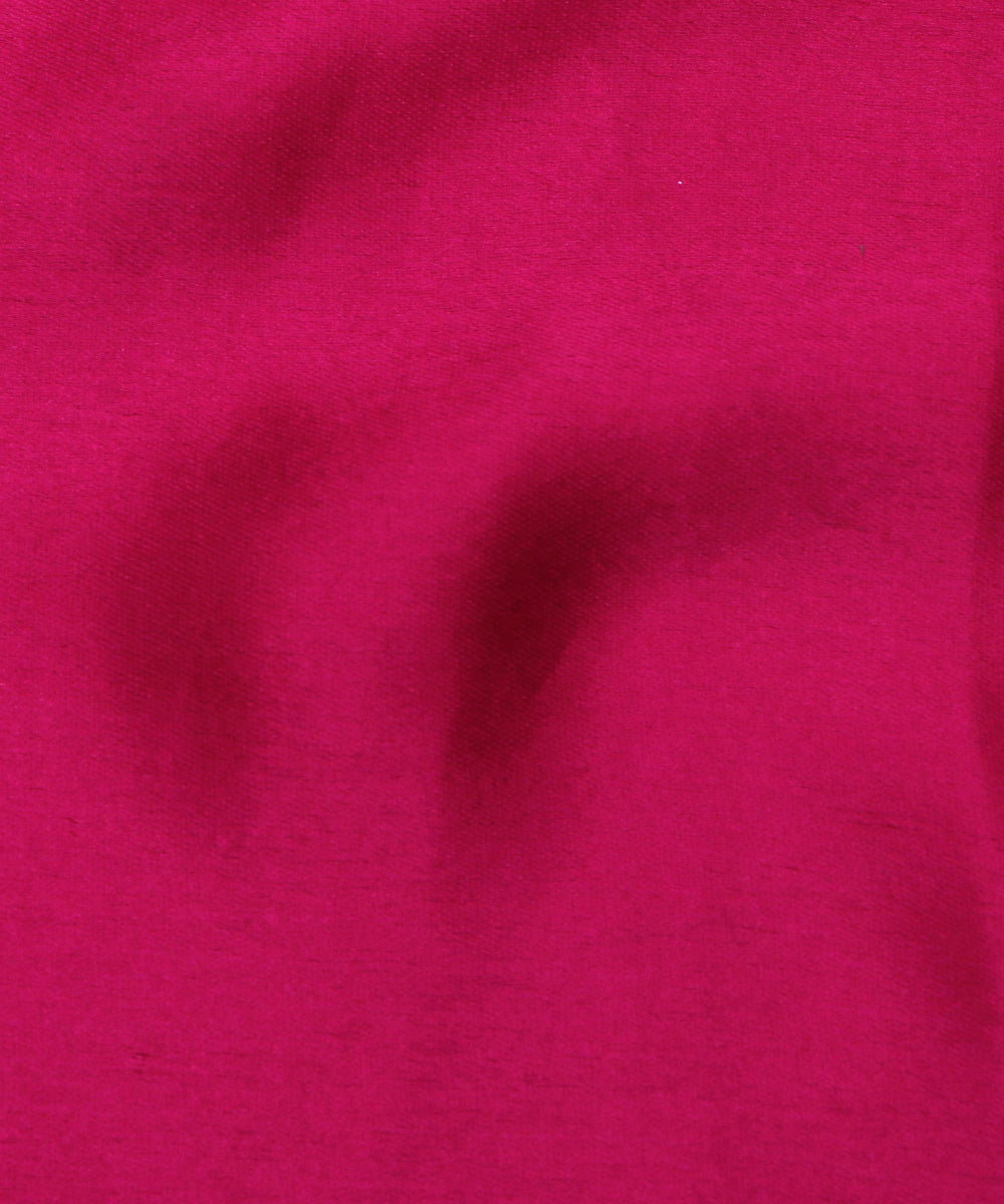 Magenta Colour Plain Satin Fabric