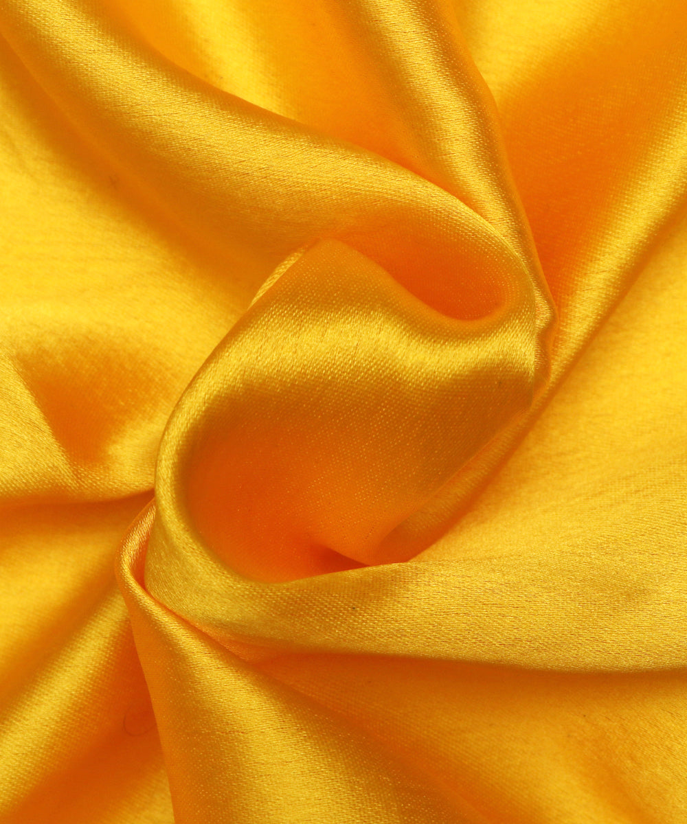 Yellow Colour Plain Satin Fabric